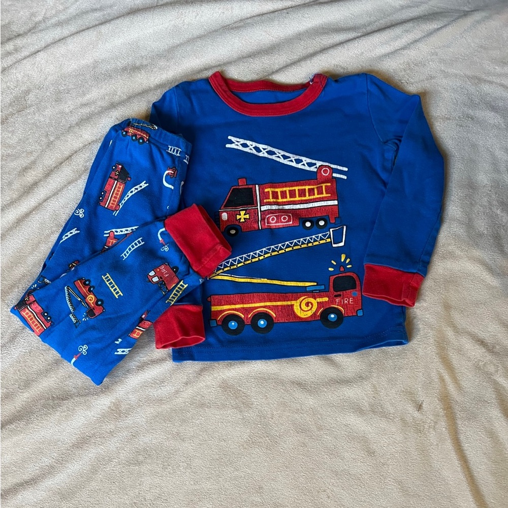 Cute fire truck pj set